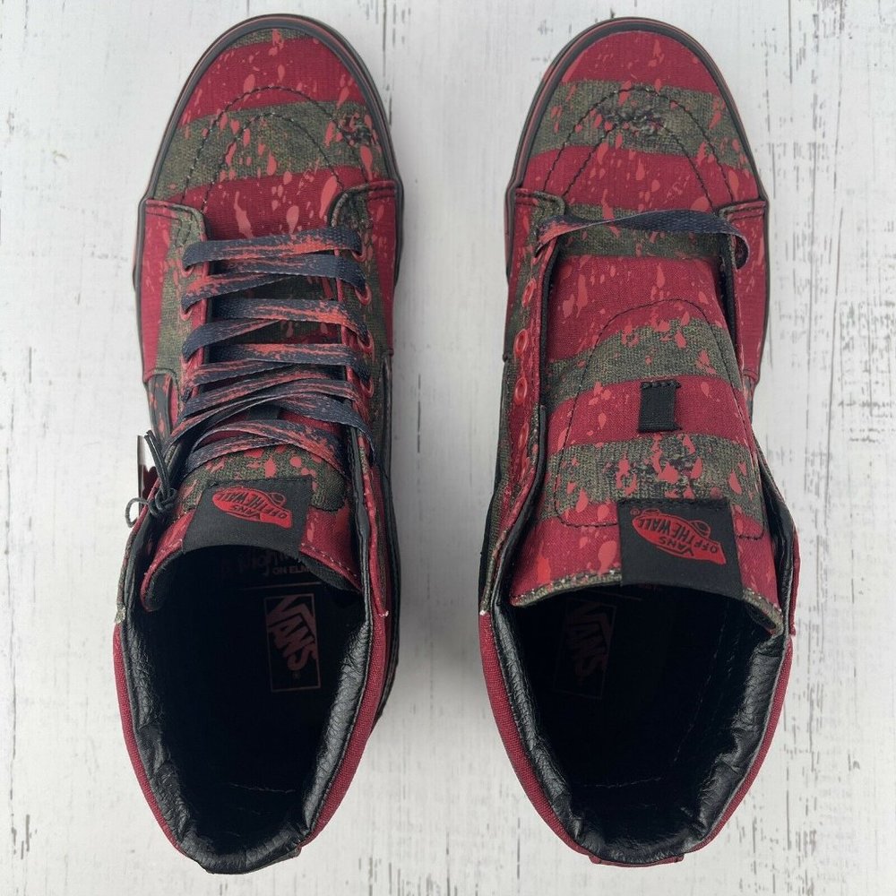 Vans x A Nightmare On Elm Street Size 9.5 US House Of Terror Womens 11 Sk8 Hi - Picture 9 of 12